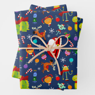 Super Simple Rhymington Holiday Pattern Geschenkpapier Set