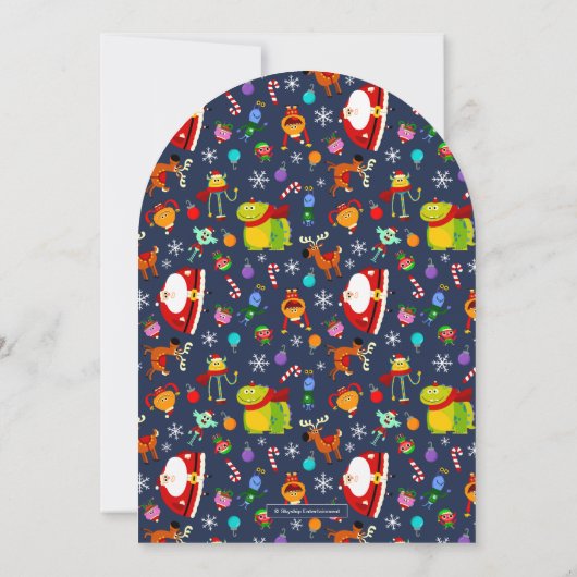 Super Simple Rhymington Winter Onederland Birthday Einladung (Rückseite)