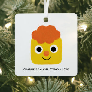 Super Simple Songs   Custom Cheesy First Christmas Ornament Aus Metall