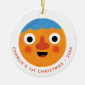 Super Simple Songs | Custom Noodle First Christmas Keramik Ornament (Vorne)