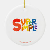Super Simple Songs | Custom Noodle First Christmas Keramik Ornament (Hinten)