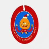 Super Simple Songs Dewey Rhymington Holiday Ornament Aus Metall (Vorderseite links)