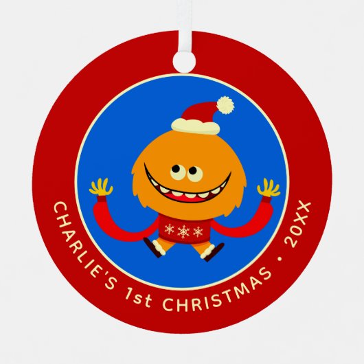 Super Simple Songs Dewey Rhymington Holiday Ornament Aus Metall (Vorderseite)