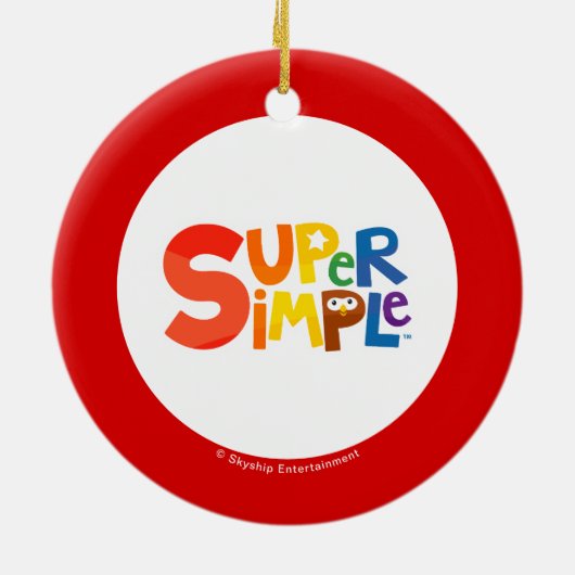 Super Simple Songs Hugo Rhymington Holiday Keramik Ornament (Hinten)