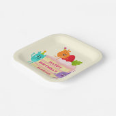 Super Simple | Zahlen Platz Geburtstagskuchen Pappteller (Gewinkelt)