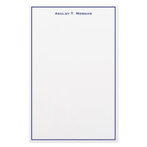 Super Simplizität Blue White Personalisiert