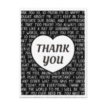 Super Sincere Black and White Vielen Dank