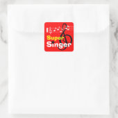 Super Singer School Sticker (Tasche)