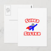 Super Sister Postkarte (Vorne/Hinten)