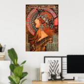 SUPER SIZE-ALPHONSE MARIA MUCHA-SAVONNERIE de BAGN Poster (Heimbüro)