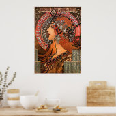 SUPER SIZE-ALPHONSE MARIA MUCHA-SAVONNERIE de BAGN Poster (Küche)