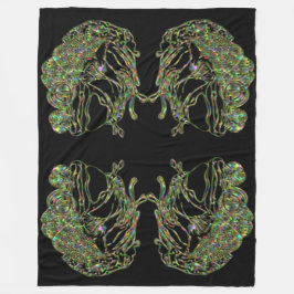 Super Size Neon Frog Fleecedecke