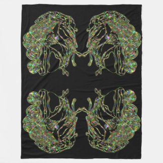 Super Size Neon Frog Fleecedecke