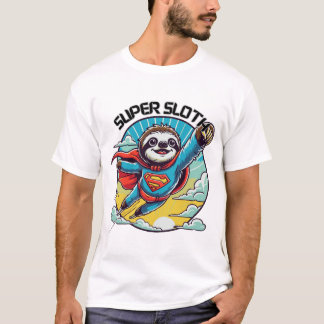 Super Sloth - Funny and Adorable Sloth Design T-Shirt