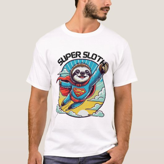 Super Sloth - Funny and Adorable Sloth Design T-Shirt (Vorderseite)