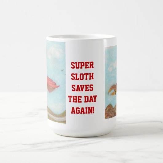 Super Sloth rette den Tag wieder! Kaffeetasse (Mittel)