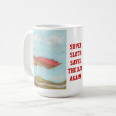 Super Sloth rette den Tag wieder! Kaffeetasse (Vorderseite Links)