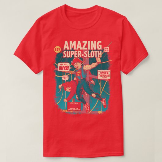 Super Sloth T-Shirt (Design vorne)