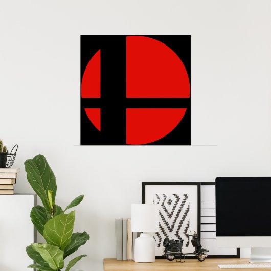 Super Smash Bros Poster (Heimbüro)