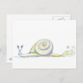 Super Snail Postkarte (Vorne/Hinten)