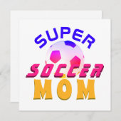 Super Soccer Mama Football Sporty Mother Day Card (Vorne/Hinten)