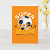 Super Soccer Mama Football Sporty Mother Day Karte (Gelbe Blume)