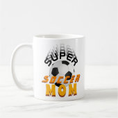 Super Soccer Mama Football Sporty Mother Kaffeetasse (Links)