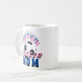 Super Soccer Mama Football Sporty Mother Kaffeetasse (Vorderseite Links)