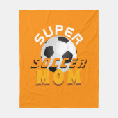 Super Soccer Mama Football Typografie Sporty Mothe Fleecedecke (Vorderseite)