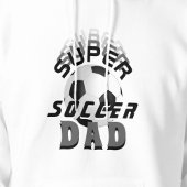 Super Soccer Vater Football Sporty Pater Weiß Hoodie