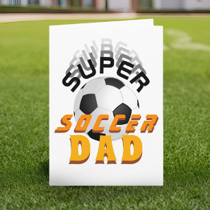 Super-Soccer-Vater Fußball Sport Vatertag Karte