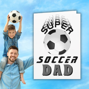Super Soccer Vater Fußball Vatertag Fußball Ball Karte