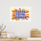 Super Social Worker Poster (Küche)