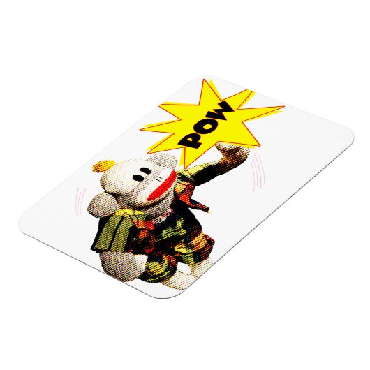 Super SockMonkey Hero Magnet (Linke Seite)