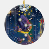Super Space Pinball Maschine Keramik Ornament (Hinten)