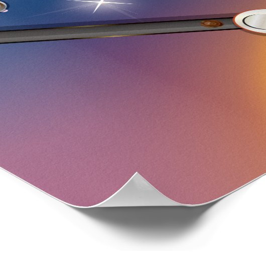 Super Space Pinball Maschine Poster (Ecke)