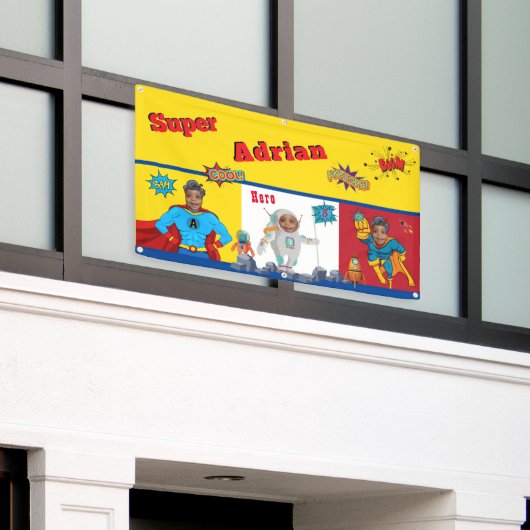 Super Special Kids 🌟 Bester Superheld Banner (Äußeres Gebäude)