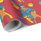 Super Special Kids 🌟 Bester Superheld Geschenkpapier (Rolleneckpunkt)
