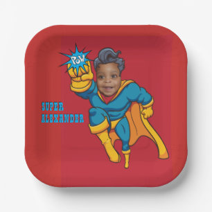 Super Special Kids 🌟 Bester Superheld Pappteller