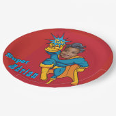 Super Special Kids 🌟 Bester Superheld Pappteller (Schrägansicht)