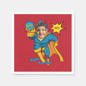 Super Special Kids 🌟 Bester Superheld Serviette (Vorderseite)