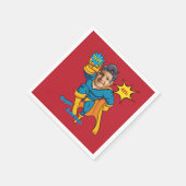 Super Special Kids 🌟 Bester Superheld Serviette (Ecke)