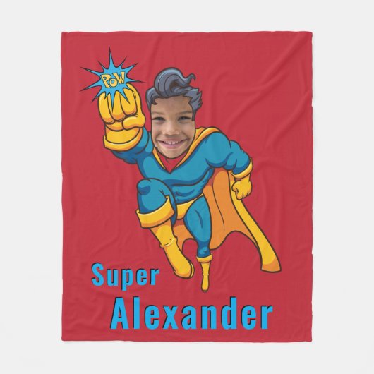 Super Special Kid's Bestes Superhero-Foto Fleecedecke (Vorderseite)