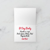 Super Special Pi Day Gefolgte Einladung (Innenseite)