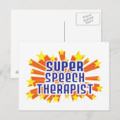 Super Speech Therapist Postkarte (Vorne/Hinten)