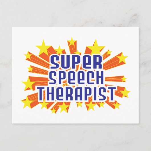 Super Speech Therapist Postkarte (Vorderseite)