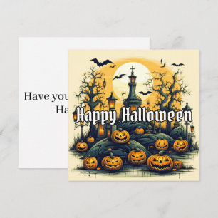 Super Spooky Halloween Pumpkins Karte