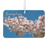 Super Spring Cherry blüht Sakura Individuelle Name Autolufterfrischer (Rückseite)
