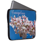 Super Spring Cherry blüht Sakura Individuelle Name Laptopschutzhülle (Vorne Rechts)