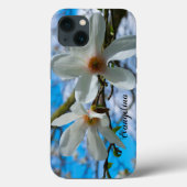 Super Spring Magnolia Blossom Individuelle Name Case-Mate iPhone Hülle (Rückseite)